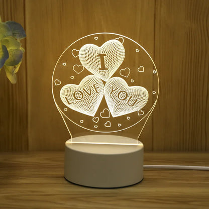 Šviečianti 3D LED Dekoracija - Myliu