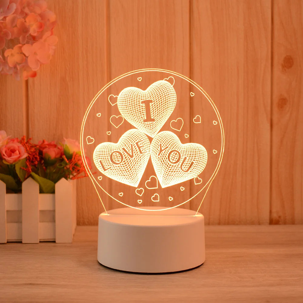 Šviečianti 3D LED Dekoracija - Myliu