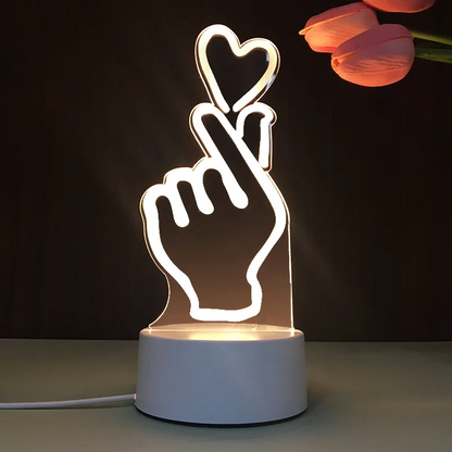 Šviečianti 3D LED Dekoracija - Ranka