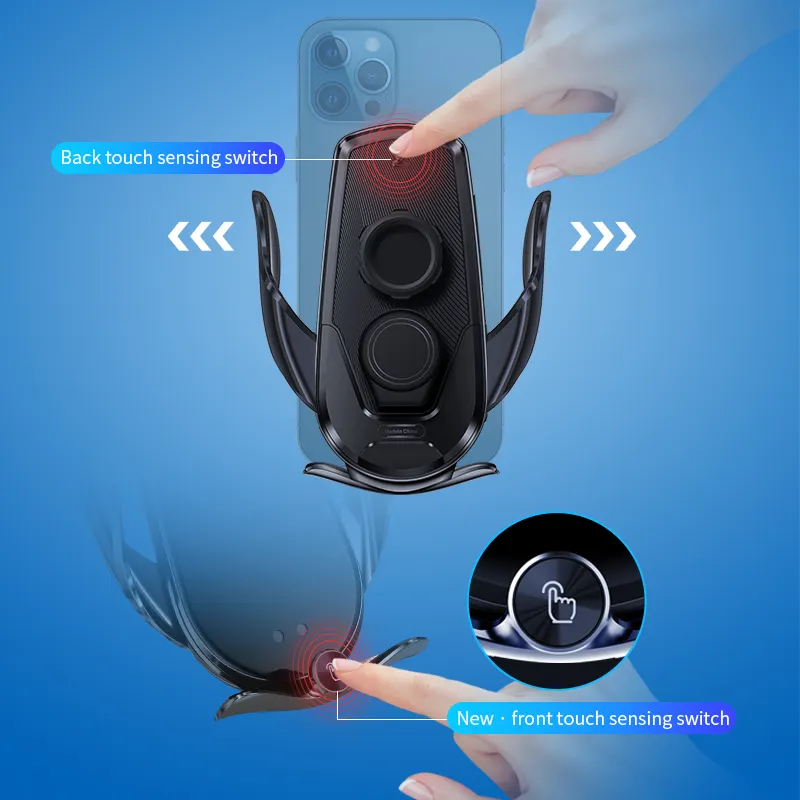 Telefono laikiklis su belaidžio įkrovimo funkcija