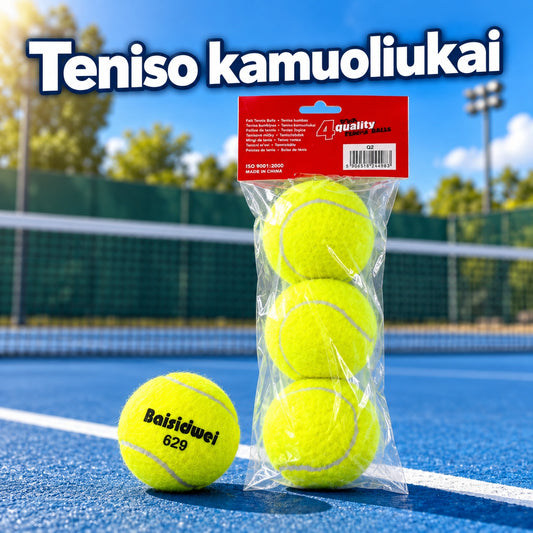 Teniso kamuoliukai, 3 vnt.