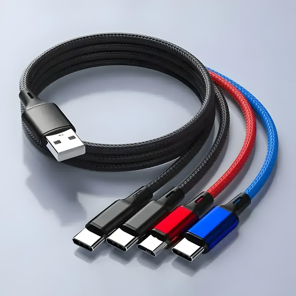 Universalus 4in1 įkrovimo laidas